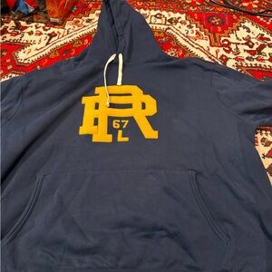 Polo by Ralph Lauren Navy Hoodie with Gold Crest